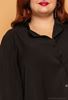 Immagine di BLACK CHINESE COLLAR BLOUSE